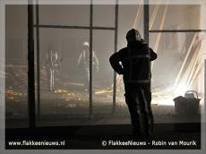 Foto behorende bij Kleine brand in voormalige Ford garage